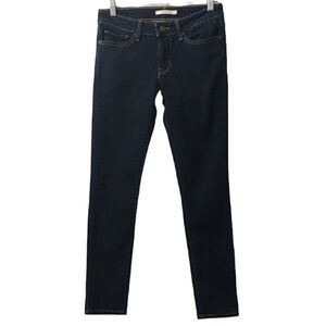 Levi's 711 Skinny Jeans Dark Blue Stretch Denim Size 27 Brand NEW
